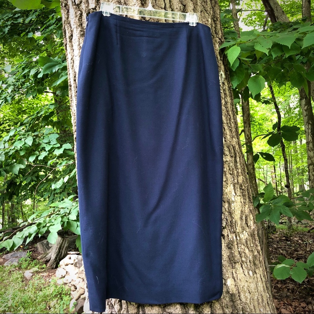 RENA ROWAN Vintage Wool midi skirt
